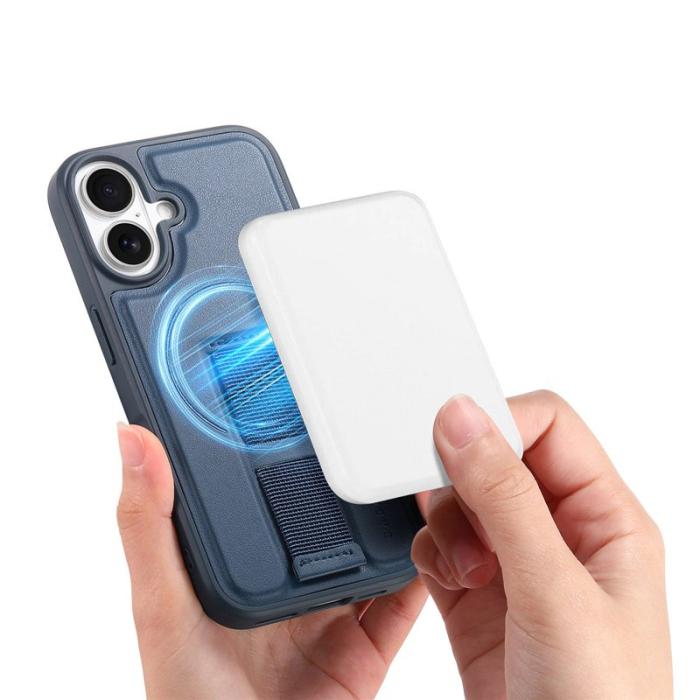 CASENEO - CASENEO iPhone 17 Fodral Magnetiskt PU Läder - Blå