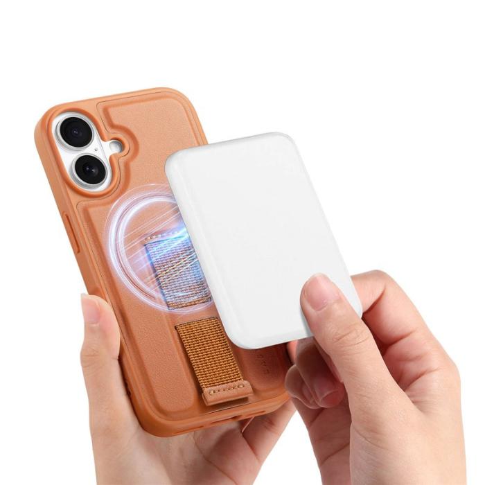 CASENEO - CASENEO iPhone 17 Fodral Magnetiskt PU Läder - Brun