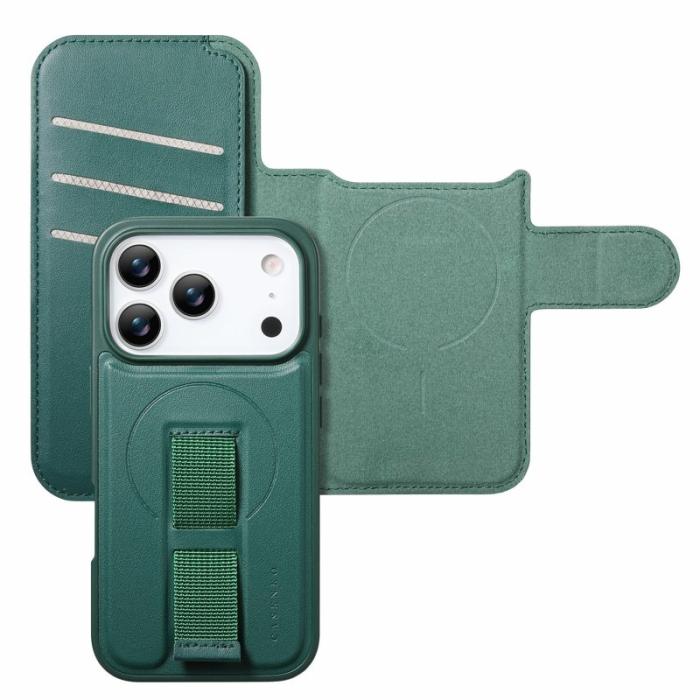 CASENEO - CASENEO iPhone 17 Pro Max Fodral Äkta läder - Grön