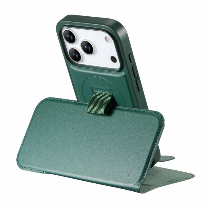 CASENEO - CASENEO iPhone 17 Pro Max Fodral Äkta läder - Grön