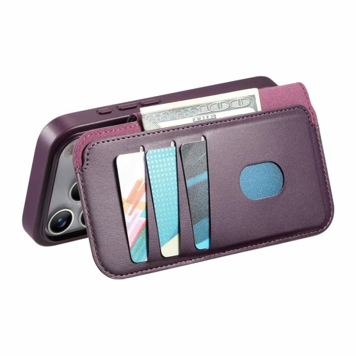 CASENEO - CASENEO iPhone 17 Pro Max Fodral Äkta läder - Lila