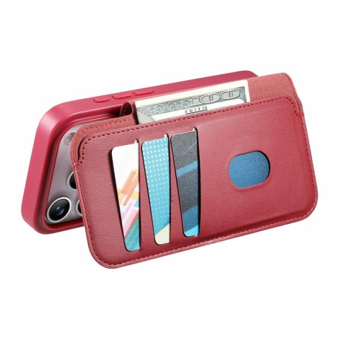 CASENEO - CASENEO iPhone 17 Pro Max Fodral Äkta läder - Röd