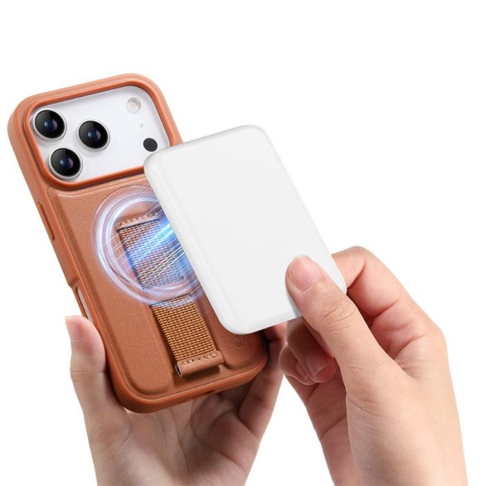 CASENEO - CASENEO iPhone 17 Pro Max Fodral Magnetiskt PU Läder - Brun