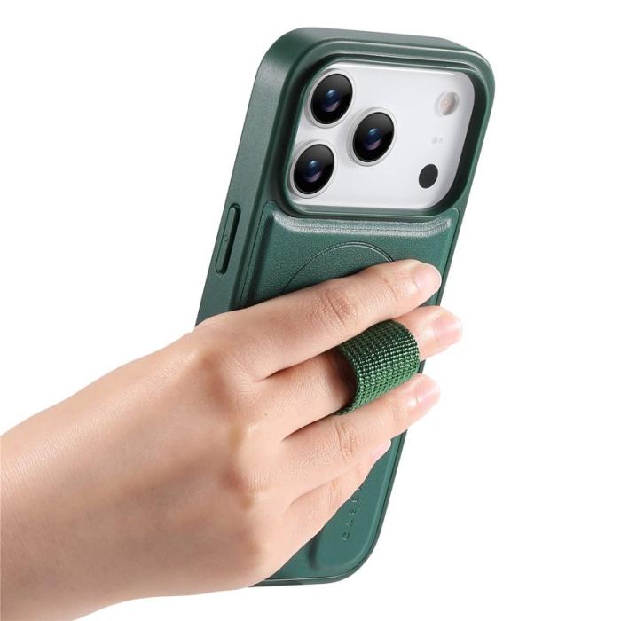 CASENEO - CASENEO iPhone 17 Pro Max Fodral - PU Läder + PC Stöttålig - Grön