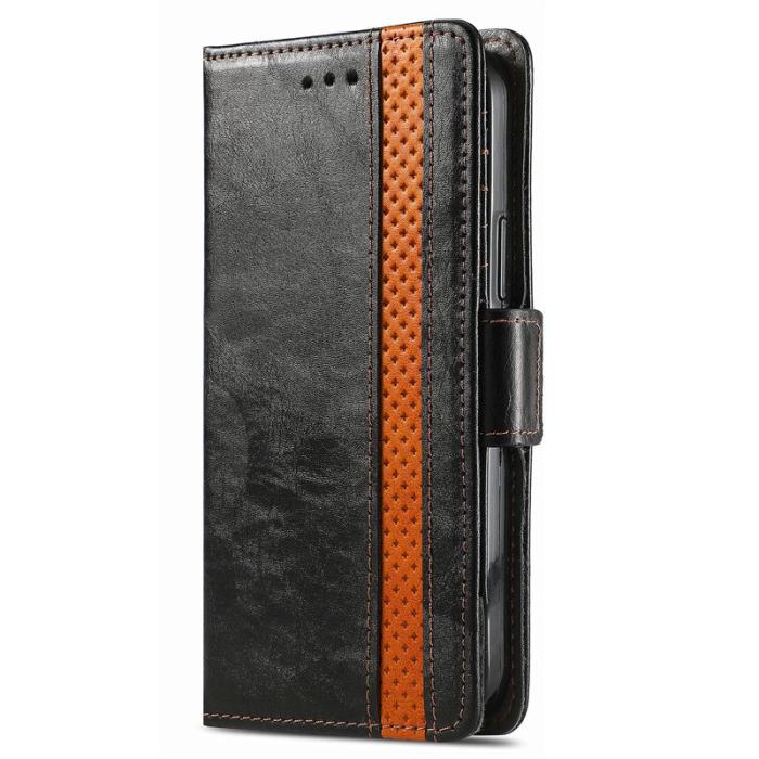 CASENEO - CASENEO iPhone 17 Pro Max Skal PU Läder Fodral - Svart