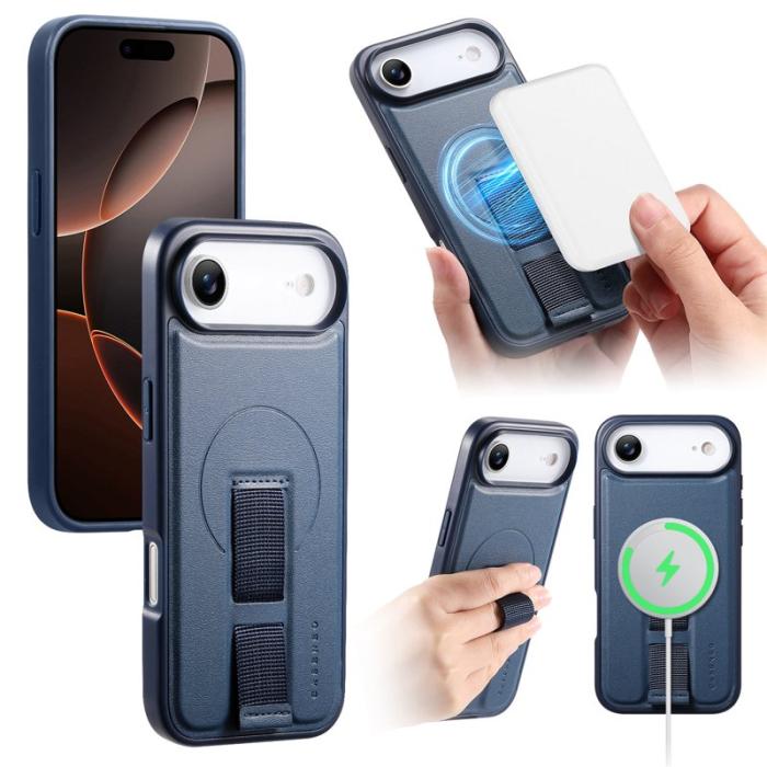 CASENEO - CASENEO iPhone Air Fodral Magnetiskt PU Läder - Blå