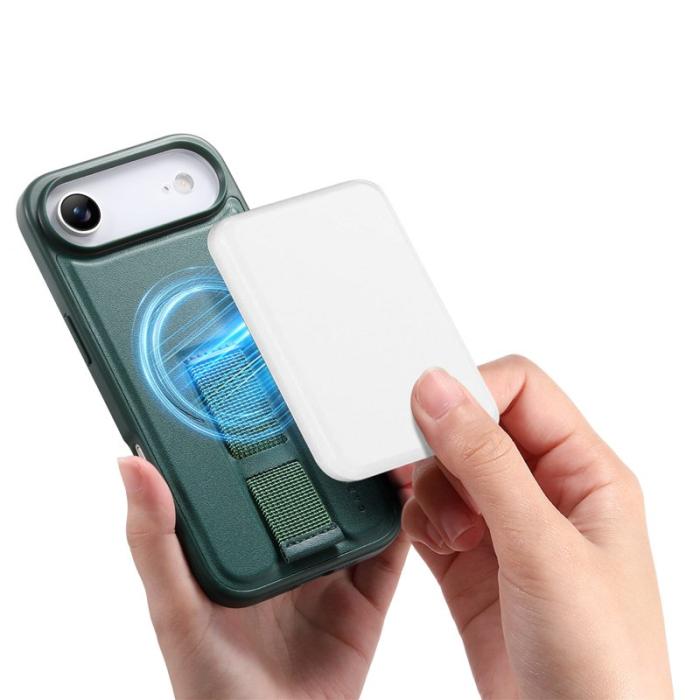 CASENEO - CASENEO iPhone Air Fodral Magnetiskt KonstLäder - Grön