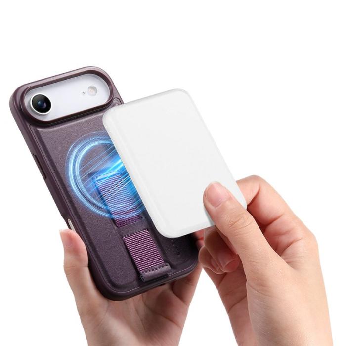 CASENEO - CASENEO iPhone Air Fodral Magnetiskt PU Läder - Lila