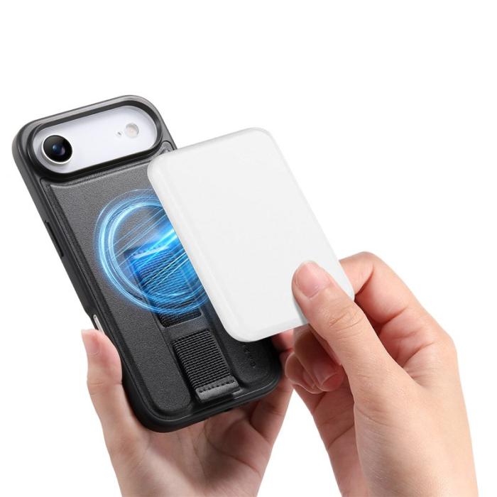 CASENEO - CASENEO iPhone Air Fodral Magnetiskt KonstLäder - Svart