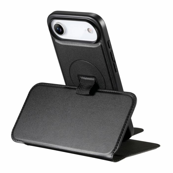 CASENEO - CASENEO iPhone Air Fodral RFID Blocking Äkta läder - Svart