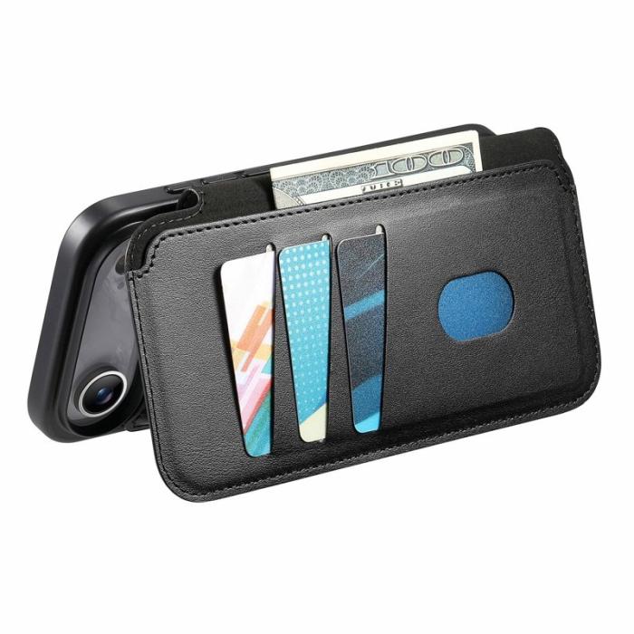 CASENEO - CASENEO iPhone Air Fodral RFID Blocking Äkta läder - Svart