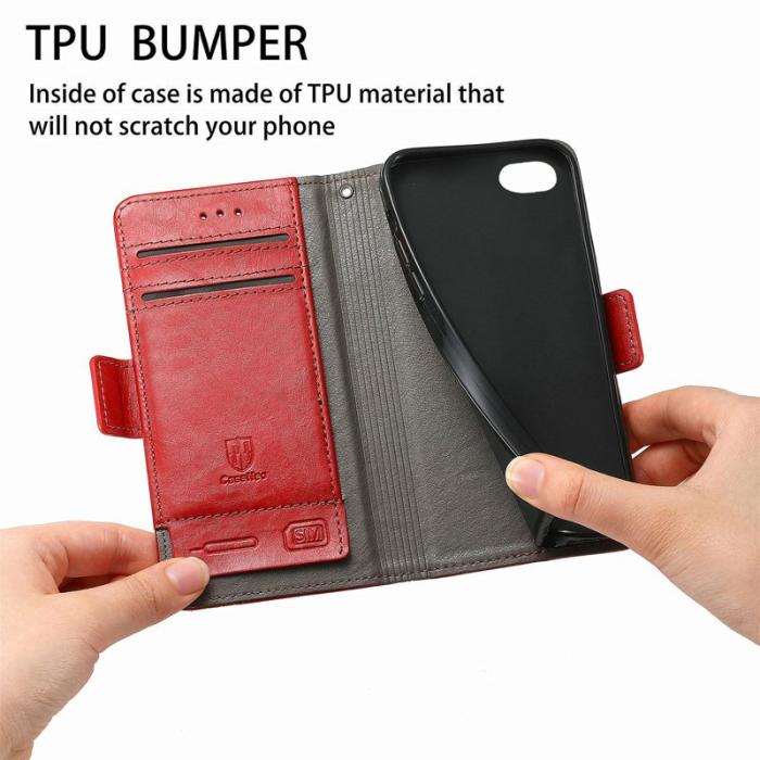 CASENEO - CASENEO iPhone SE (2022) / SE (2020) / 8 / 7 / 6 Fodral - Röd