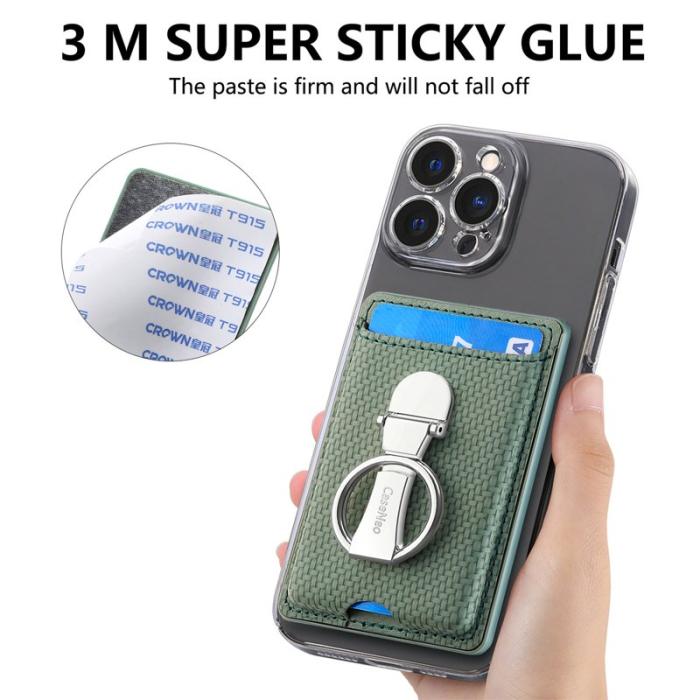 CASENEO - CASENEO KB-42 Card Holder - Äkta läder - Grön