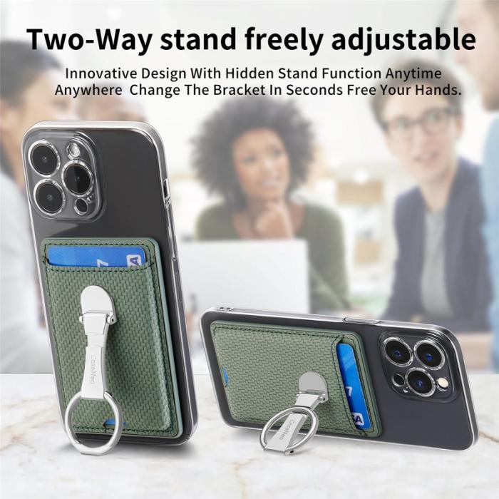 CASENEO - CASENEO KB-42 Card Holder - Äkta läder - Grön