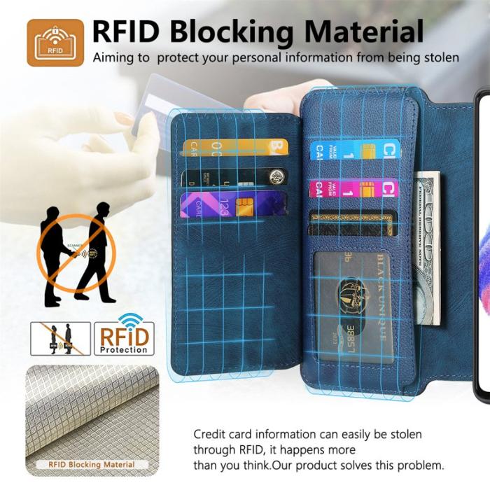 CASENEO - CASENEO MW-02 för Xiaomi 14 Fodral Äkta läder - Mörkblå