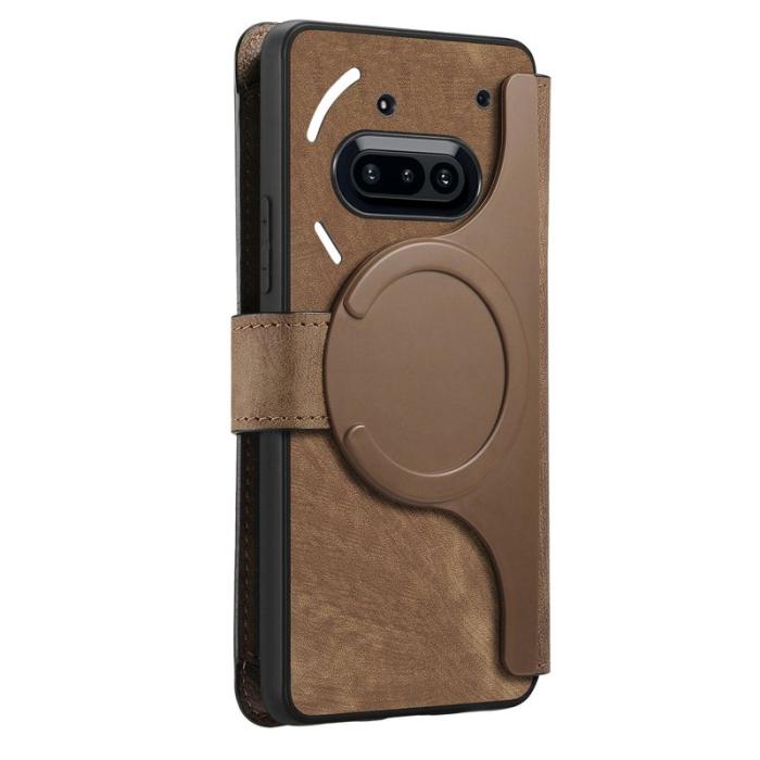 CASENEO - CASENEO MW-02 Fodral för Nothing Phone (3a) - Äkta läder - Brun