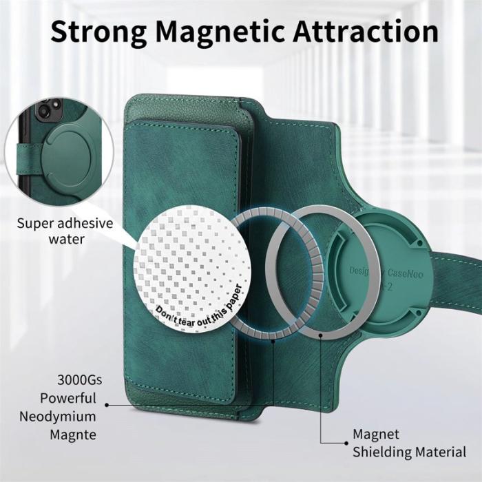 CASENEO - CASENEO MW-02 Fodral för Nothing Phone (3a) - Äkta läder - Grön
