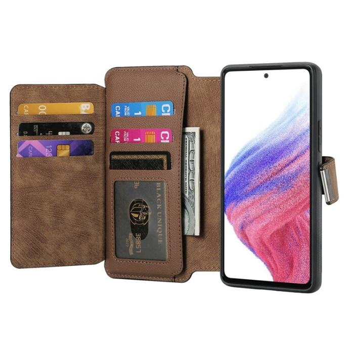 CASENEO - CASENEO MW-02 Fodral för Samsung Galaxy A16 5G - Äkta läder - Brun