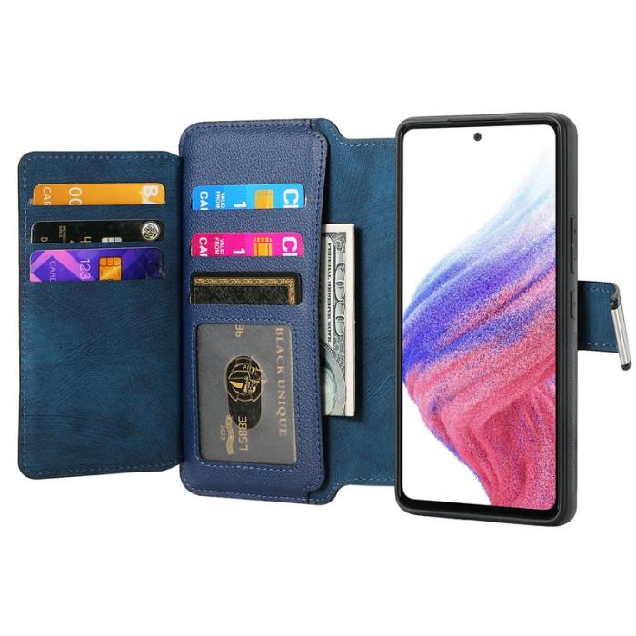 CASENEO - CASENEO MW-02 Fodral för Samsung Galaxy A16 5G - Äkta läder - Mörkblå