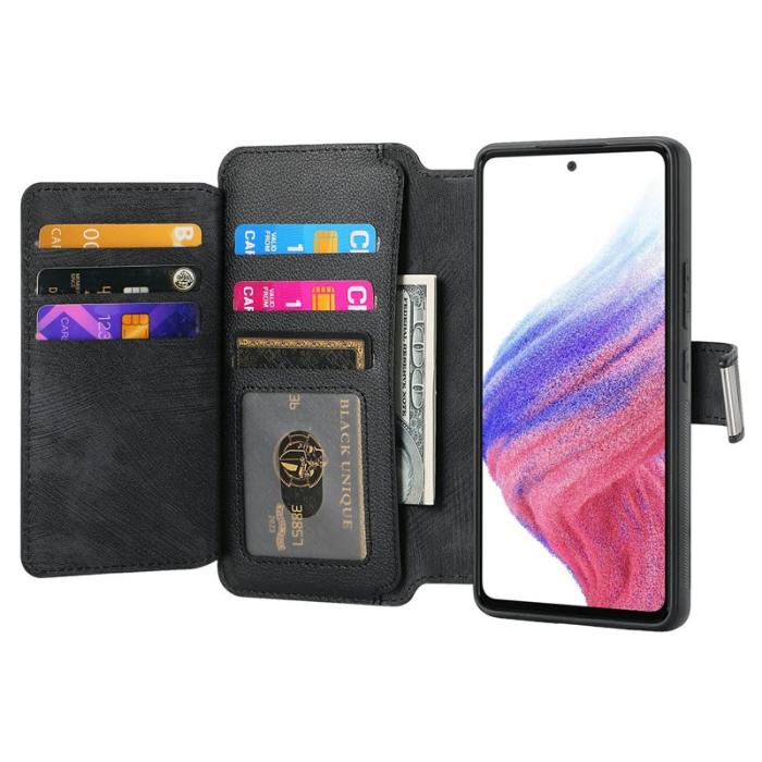 CASENEO - CASENEO MW-02 Fodral för Samsung Galaxy A16 5G - Äkta läder - Svart