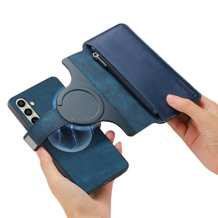 CASENEO - CASENEO MW-02 Plånboksfodral för Samsung Galaxy A26 5G - Konstläder - Blå