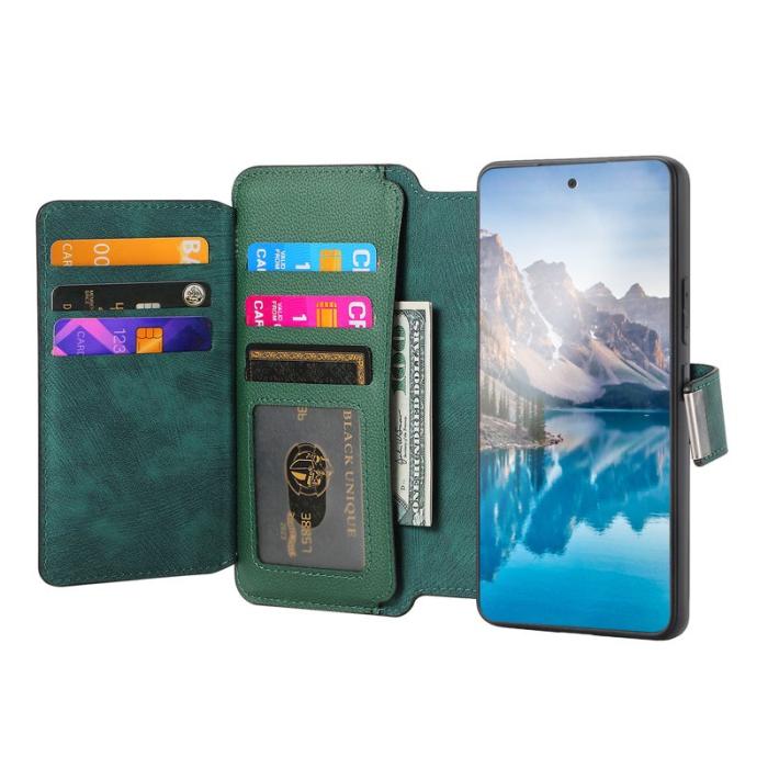 CASENEO - CASENEO MW-02 Fodral för Xiaomi 15T Pro - Äkta läder - Grön