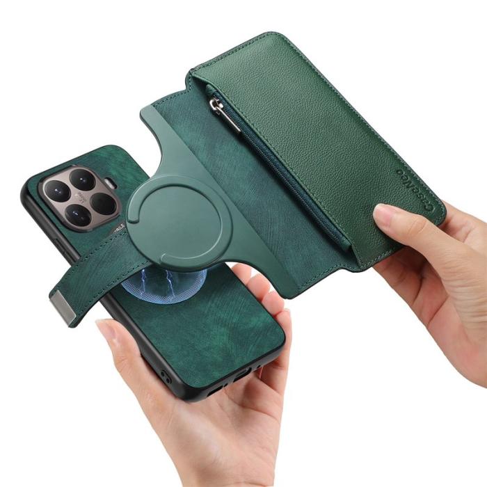 CASENEO - CASENEO MW-02 Fodral för Xiaomi 15T Pro - Äkta läder - Grön