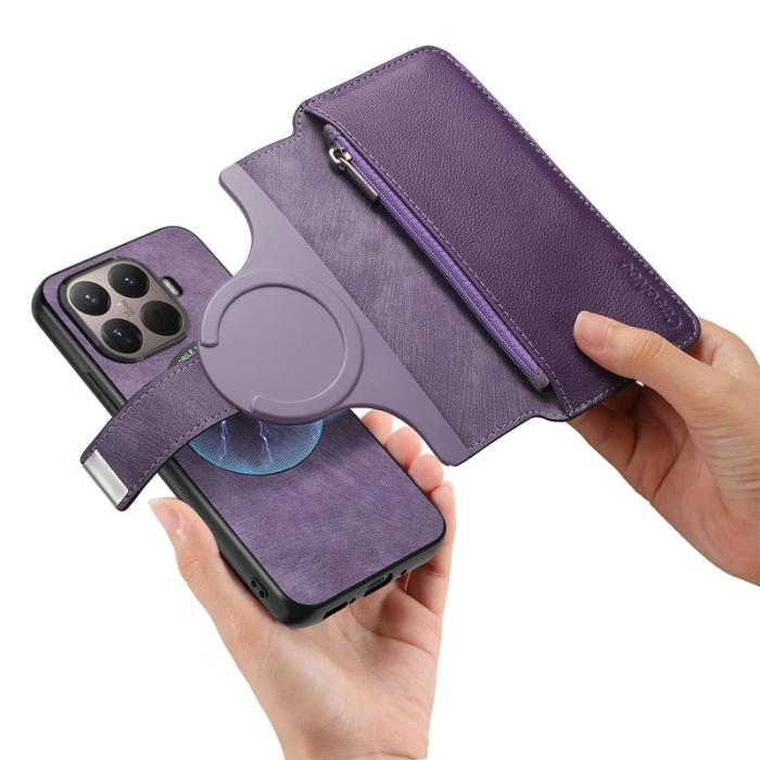 CASENEO - CASENEO MW-02 Fodral för Xiaomi 15T Pro - Äkta läder - Lila