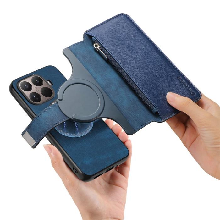 CASENEO - CASENEO MW-02 Fodral för Xiaomi 15T Pro - Äkta läder - Mörkblå