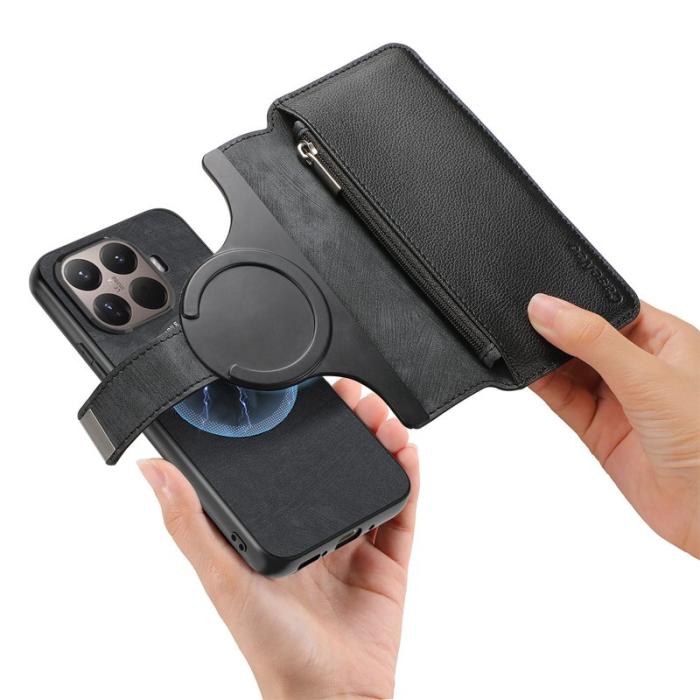 CASENEO - CASENEO MW-02 Fodral för Xiaomi 15T Pro - Äkta läder - Svart