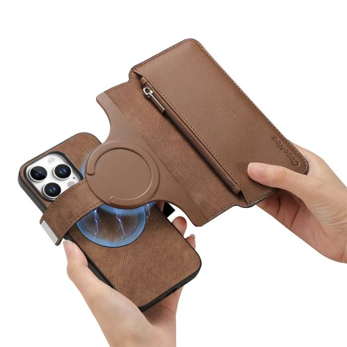 CASENEO - CASENEO MW-02 iPhone 16 Pro Fodral Äkta läder - Brun
