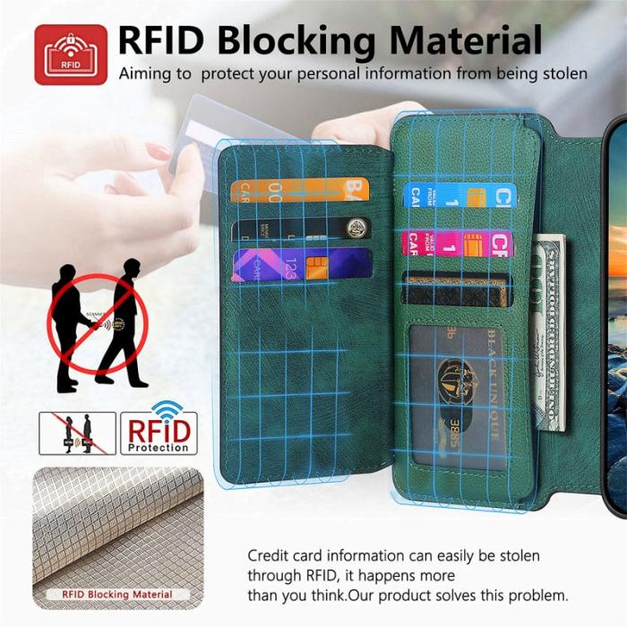 CASENEO - CASENEO MW-02 iPhone 16 Pro Fodral Äkta läder - Grön