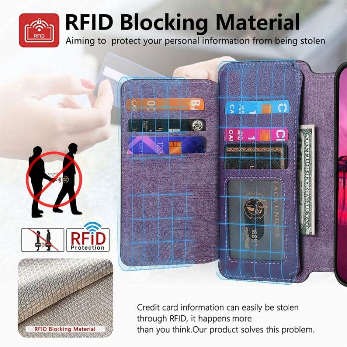 CASENEO - CASENEO MW-02 iPhone 16 Pro Fodral Äkta läder - Lila