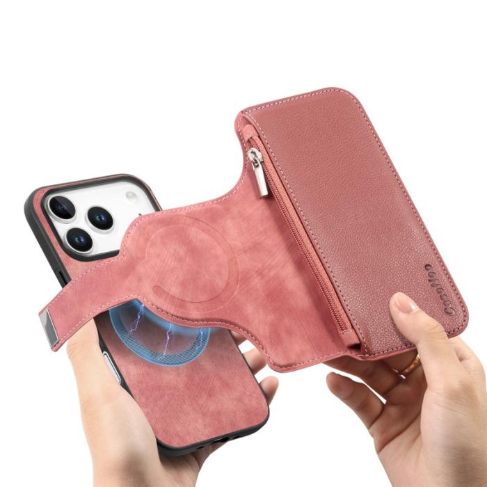 CASENEO - CASENEO MW-02 iPhone 17 Pro Max Plånboksfodral Konstläder - Rosa