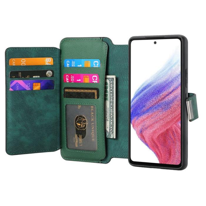 CASENEO - CASENEO MW-02 Samsung Galaxy A06 Fodral Äkta läder - Grön