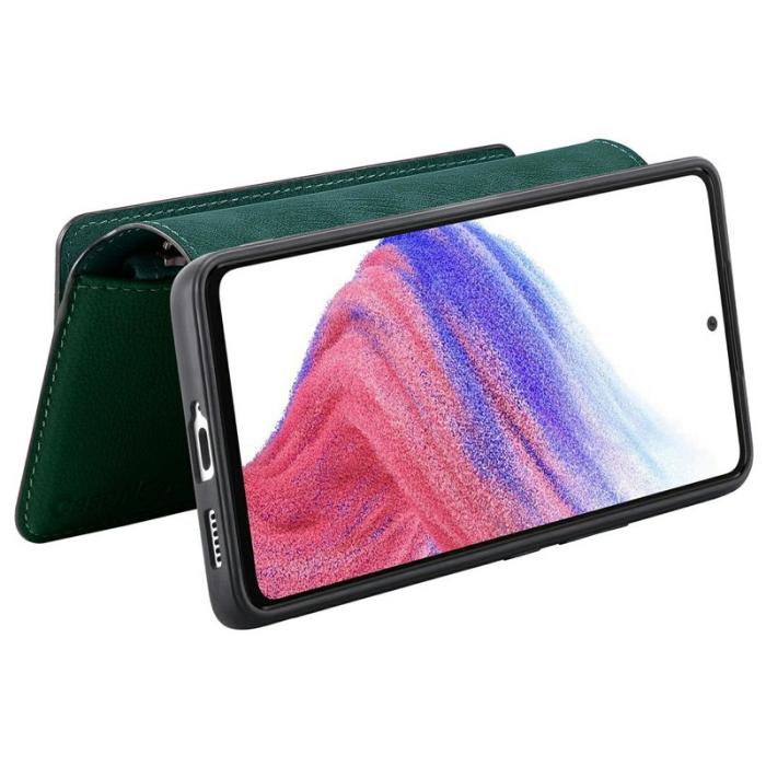 CASENEO - CASENEO MW-02 Samsung Galaxy A06 Fodral Äkta läder - Grön