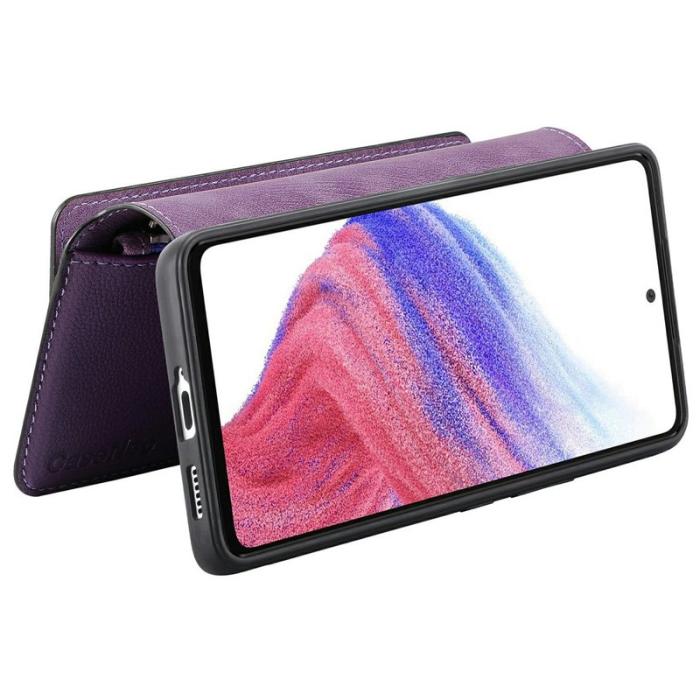 CASENEO - CASENEO MW-02 Samsung Galaxy A06 Fodral Äkta läder - Lila