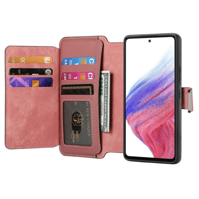 CASENEO - CASENEO MW-02 Samsung Galaxy A06 Fodral Äkta läder - Pink