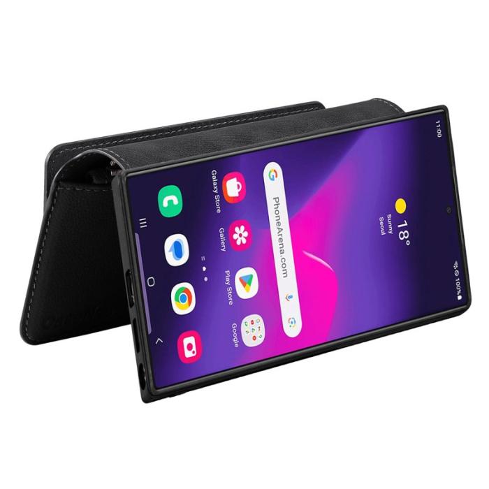 CASENEO - CASENEO MW-02 Samsung Galaxy S24 Ultra Fodral PU Läder - Svart