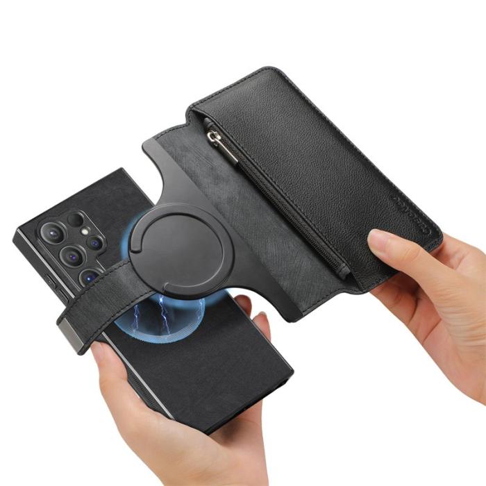 CASENEO - CASENEO MW-02 Samsung Galaxy S24 Ultra Fodral PU Läder - Svart