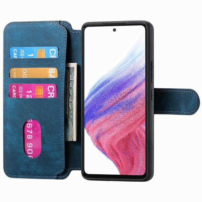 CASENEO - CASENEO MW-03 Fodral för Samsung Galaxy A16 4G/5G - Äkta läder - Mörkblå