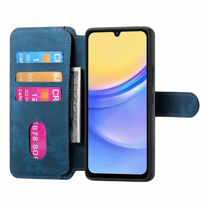 CASENEO - CASENEO MW-03 Plånboksfodral för Samsung Galaxy A54 5G Konstläder+TPU - Blå