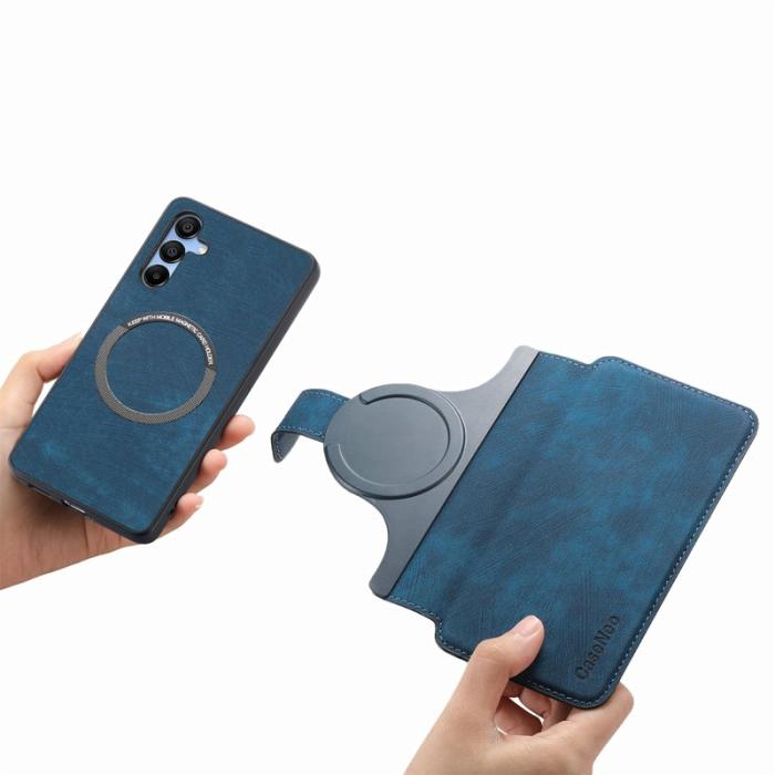 CASENEO - CASENEO MW-03 Plånboksfodral för Samsung Galaxy A54 5G Konstläder+TPU - Blå