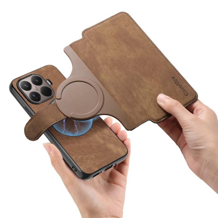 CASENEO - CASENEO MW-03 Fodral för Xiaomi 15T Pro Äkta läder - Brun