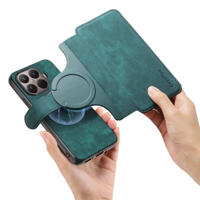 CASENEO - CASENEO MW-03 Fodral för Xiaomi 15T Pro Äkta läder - Grön