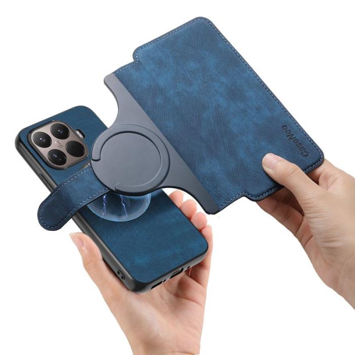 CASENEO - CASENEO MW-03 Fodral för Xiaomi 15T Pro Äkta läder - Mörkblå