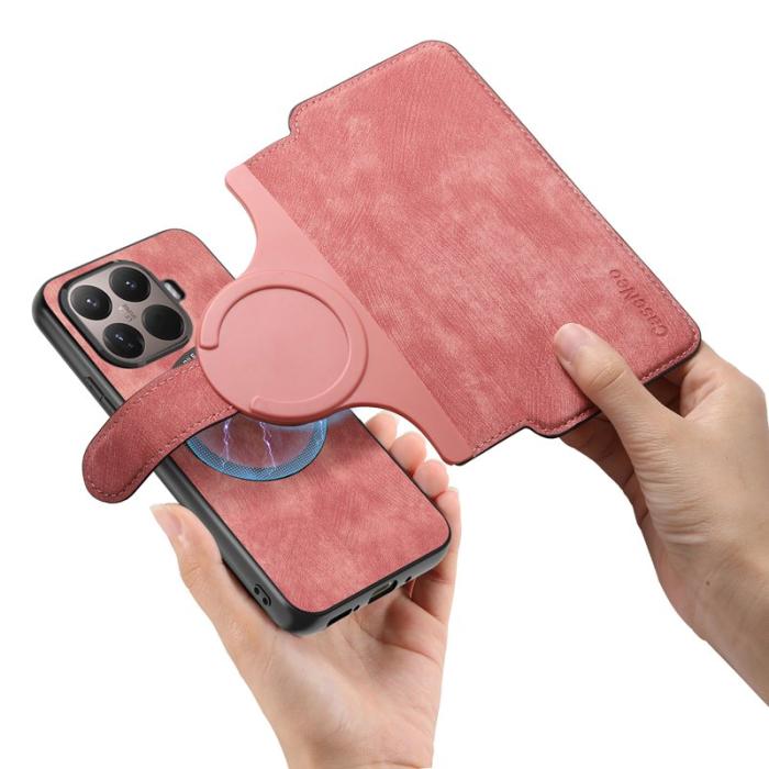 CASENEO - CASENEO MW-03 Fodral för Xiaomi 15T Pro - Äkta läder - Rosa