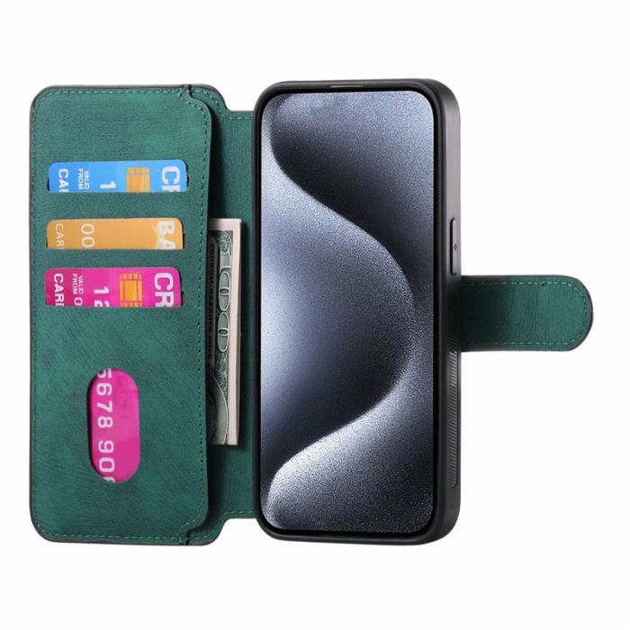 CASENEO - CASENEO MW-03 iPhone 13 Pro Max Fodral Äkta läder - Grön