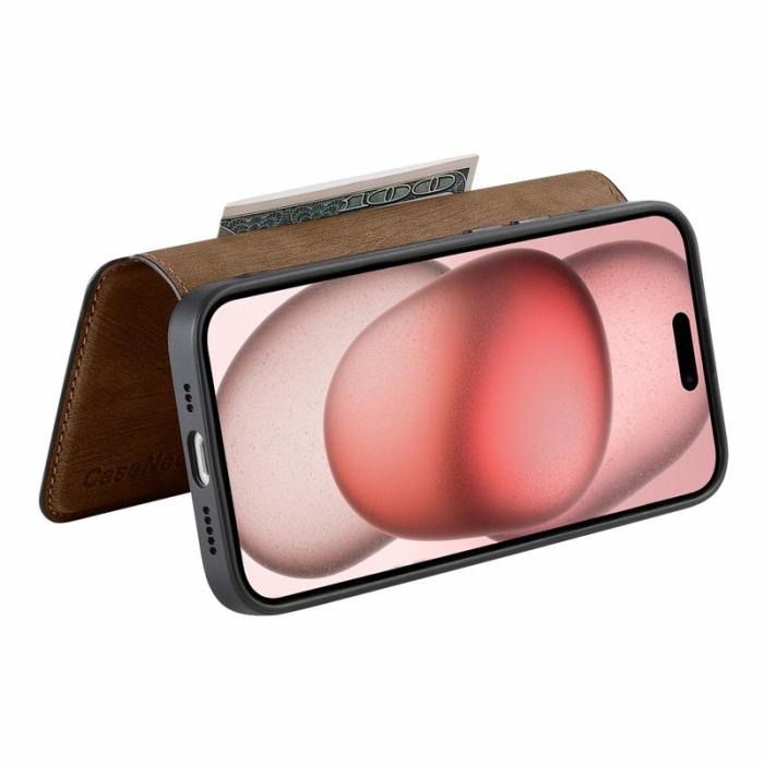 CASENEO - CASENEO MW-03 iPhone 17 Pro Max Fodral - Äkta läder - Brun