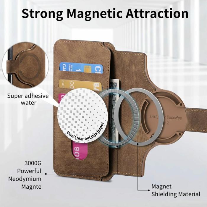 CASENEO - CASENEO MW-03 iPhone 17 Pro Max Fodral - Äkta läder - Brun